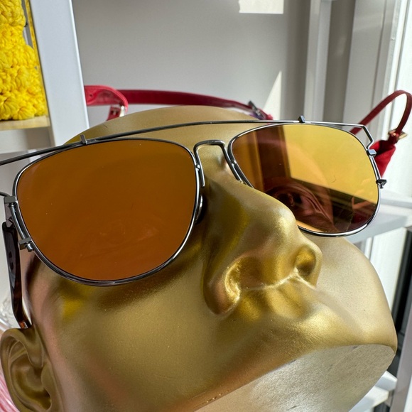 Dior Technologic Orange Mirrored Aviator Sunglasses 🍊 - Picture 2 of 8